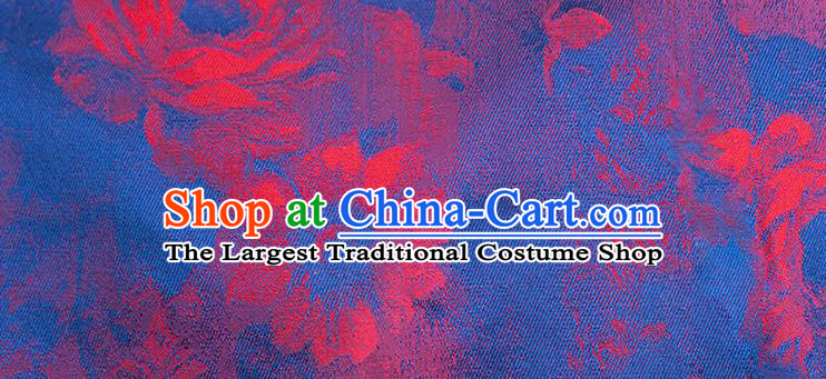 Asian Chinese Classical Silk Cheongsam Costume Traditional Noble Mistress Purple Brocade Qipao Dress