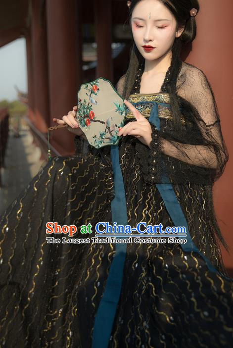 China Traditional Tang Dynasty Historical Clothing Ancient Imperial Concubine Hanfu Dress Apparels