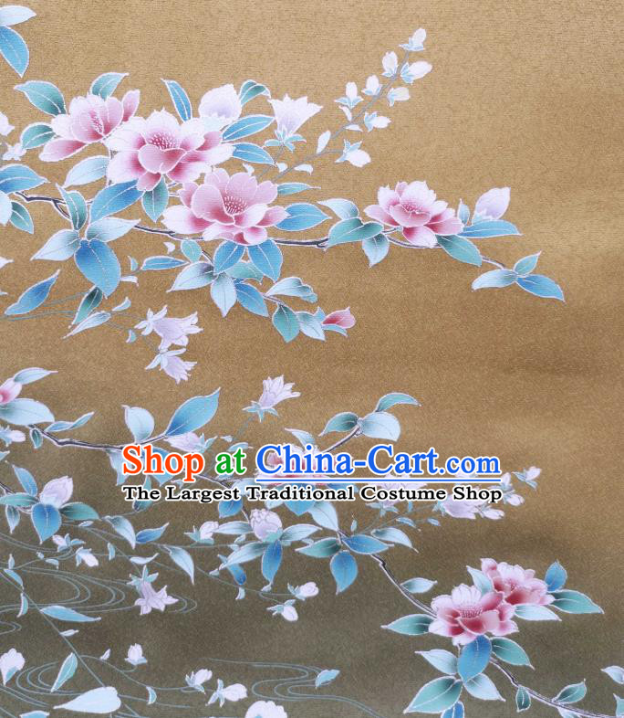 Asian Japan Brocade Japanese Kimono Tapestry Drapery Traditional Silk Fabric