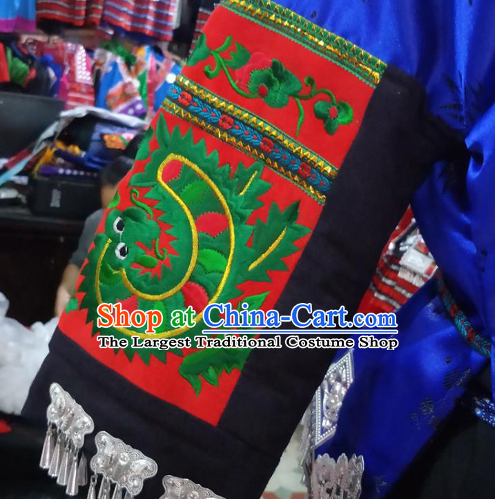 Chinese Hmong Ethnic Wedding Costumes Traditional Miao National Minority Folk Dance Clothing