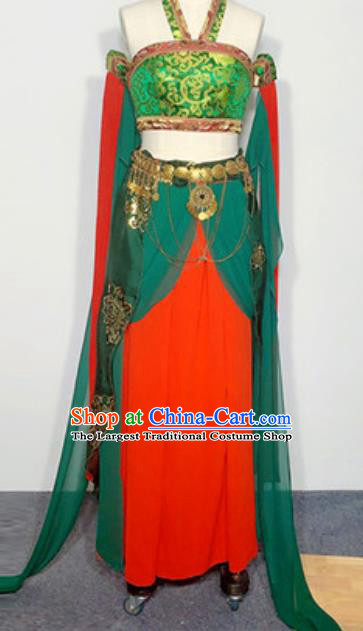 China Classical Dance Stage Performance Dress Water Sleeve Dance Costume Flying Apsaras Dance Clothing