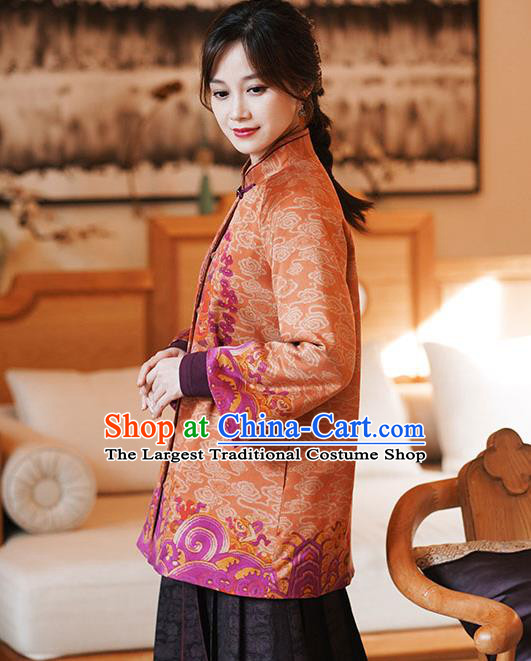 China Classical Women Overcoat Tang Suit Embroidered Jacket National Silk ClothingChina Classical Women Overcoat Tang Suit Embroidered Jacket National Silk Clothing