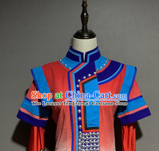 Chinese Yi Nationality Minority Wedding Costumes Ethnic Woman Folk Dance Clothing and Hair Accessories