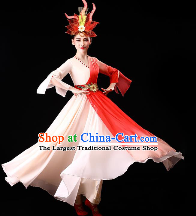 China Modern Dance Stage Performance Costume Opening Dance Dress Chorus Clothing