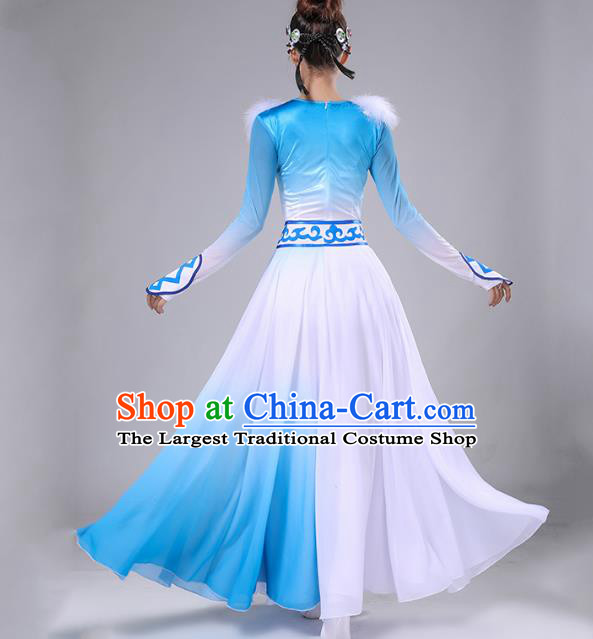 Chinese Traditional Mongolian Nationality Dance Dress Mongol Ethnic Female Performance Clothing