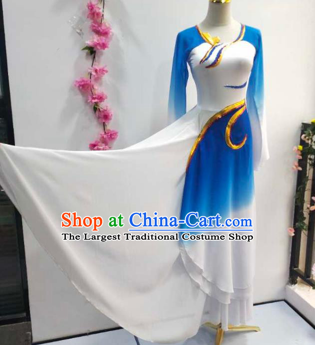 China Classical Dance Clothing Umbrella Dance Costume Stage Performance Long Dress