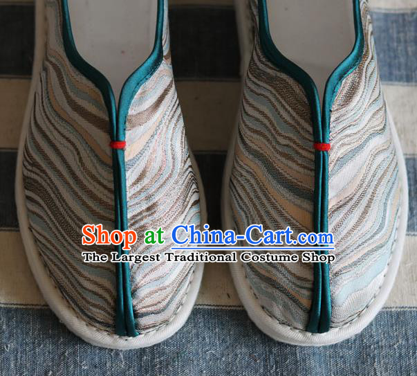 Chinese Handmade Male Shoes Traditional Martial Arts Shoes Cloth Shoes