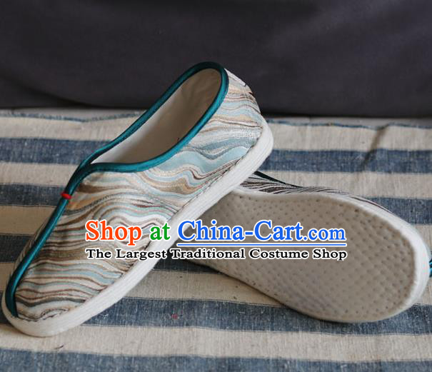 Chinese Handmade Male Shoes Traditional Martial Arts Shoes Cloth Shoes