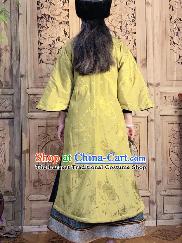China Classical Cheongsam Traditional Wide Sleeve Light Green Silk Qipao Dress National Women Embroidered Clothing