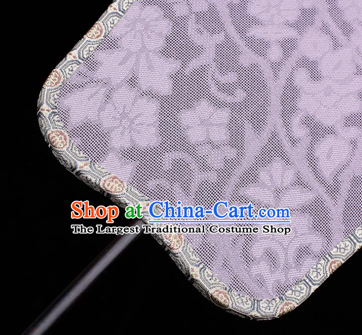 China Traditional Song Dynasty Jacquard Pink Silk Fan Handmade Hanfu Fan Classical Dance Palace Fan