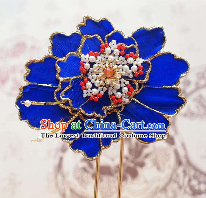 Chinese Traditional Hair Accessories Handmade Qing Dynasty Palace Lady Hairpin