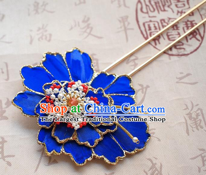 Chinese Traditional Hair Accessories Handmade Qing Dynasty Palace Lady Hairpin