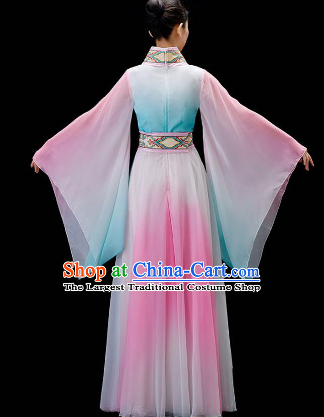 China Classical Dance Dress Traditional Umbrella Dance Garment Solo Dance Clothing