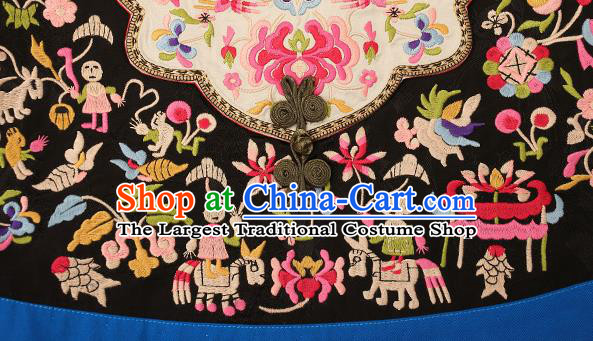China Traditional Embroidered Waistcoat Clothing National Vest Tang Suit Upper Outer Garment