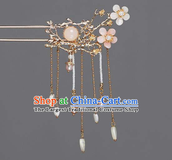 China Ancient Princess Hair Accessories Traditional Ming Dynasty Tassel Hairpin