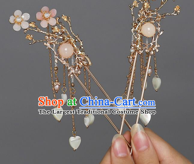 China Ancient Princess Hair Accessories Traditional Ming Dynasty Tassel Hairpin