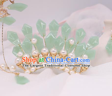 China Ancient Princess Hair Crown Traditional Song Dynasty Palace Lady Pearls Hairpin
