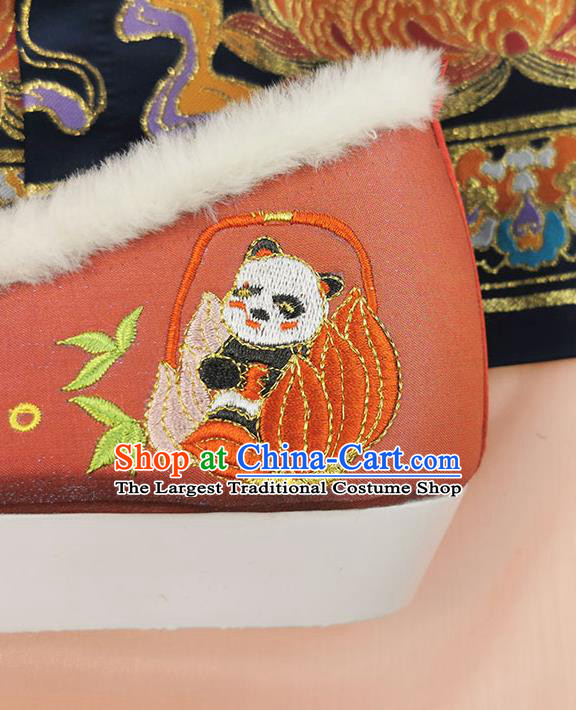 China Traditional Hanfu Red Shoes Ming Dynasty Embroidered Shoes Ancient Princess Shoes