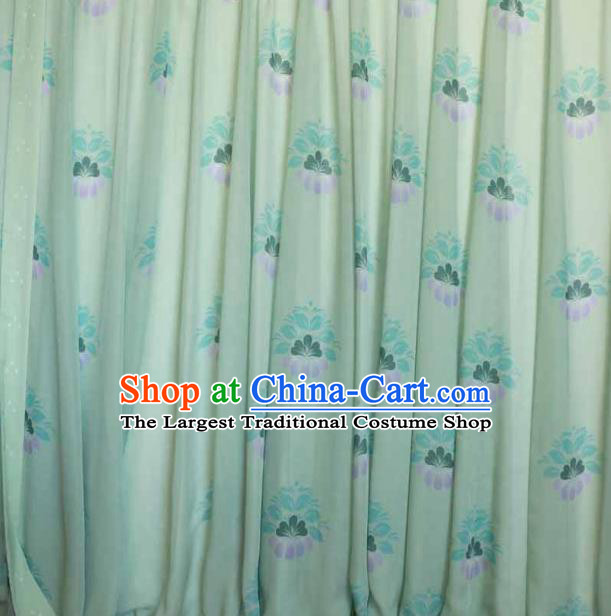 China Ancient Young Beauty Green Hanfu Dress Traditional Tang Dynasty Village Girl Historical Clothing