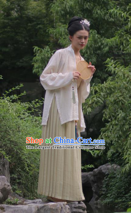 China Ancient Imperial Countess Hanfu Apparels Traditional Song Dynasty Noble Woman Historical Costumes and Headpiece