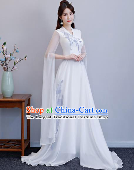 China Classical Dance Full Dress Woman Stage Show Costume Catwalks Performance Clothing