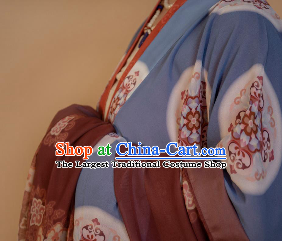 China Ancient Tang Dynasty Imperial Concubine Historical Costumes Traditional Hanfu Dress Clothing