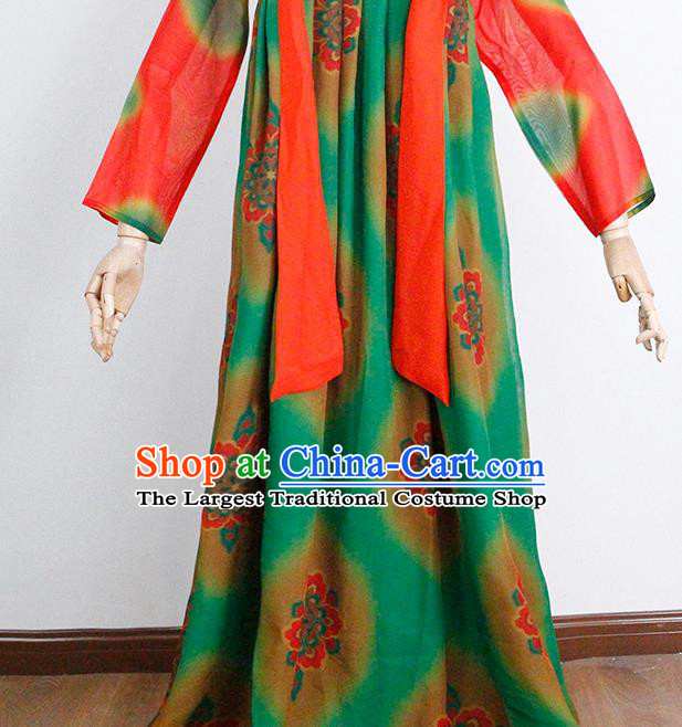 China Classical Dance Costumes Traditional Tang Dynasty Court Performance Hanfu Dress