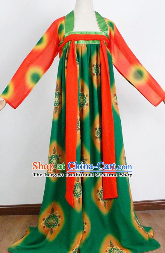 China Classical Dance Costumes Traditional Tang Dynasty Court Performance Hanfu Dress