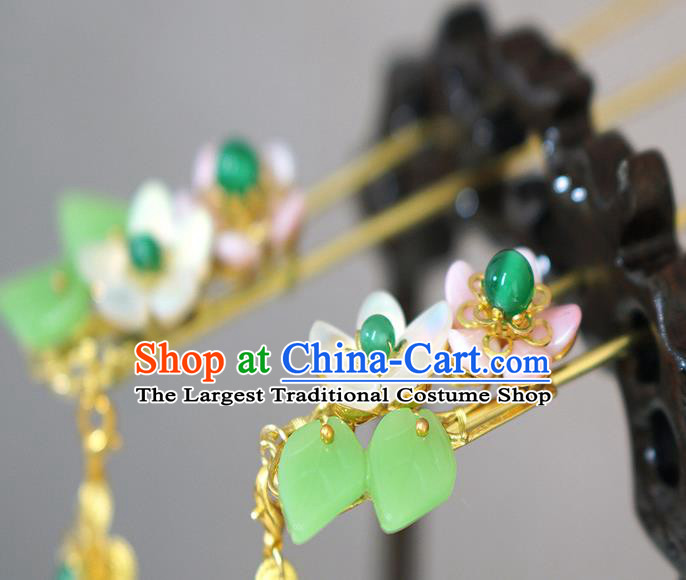 Chinese Ancient Palace Princess Hair Accessories Traditional Jin Dynasty Golden Hair Crown and Hairpins Full Set