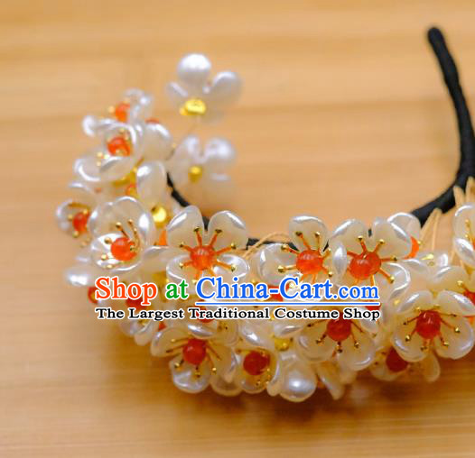 Chinese Ancient Imperial Consort Pearls Hairpin Traditional Song Dynasty Court Woman Hair Crown Headdress