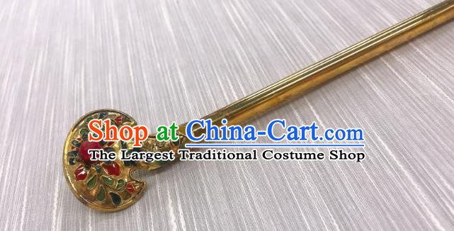 Korea Folk Dance Golden Hair Stick Korean Court Hanbok Hairpin Traditional Wedding Hair Accessories