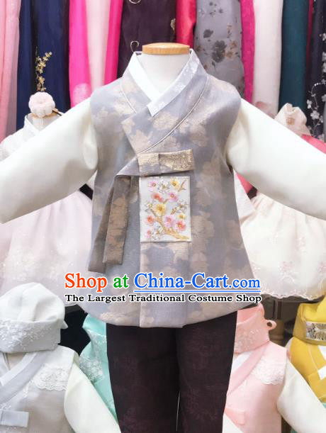 Korean Traditional Stage Performance Hanbok Clothing Children Garment Costume Boy Prince Outfits