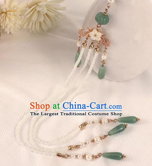 Chinese Traditional Hanfu Tassel Brooch Pendant Ancient Princess Breastpin Accessories