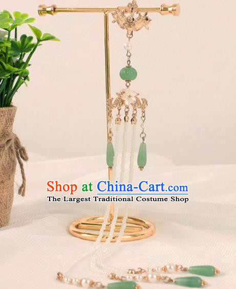 Chinese Traditional Hanfu Tassel Brooch Pendant Ancient Princess Breastpin Accessories