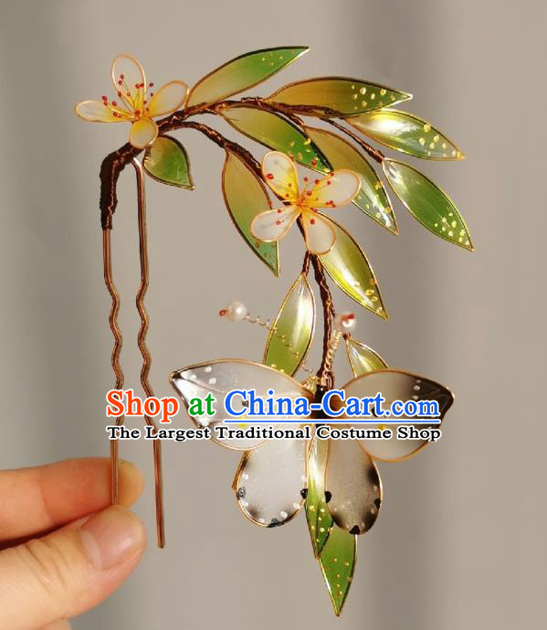 China Traditional Hanfu Butterfly Hairpin Handmade Ancient Princess Hair Stick