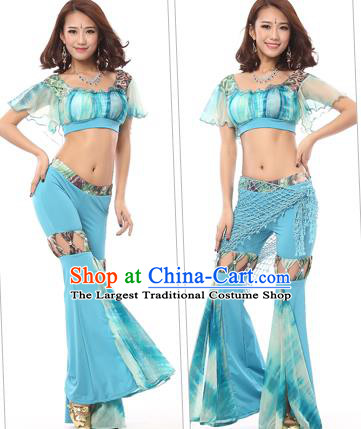Indian Belly Dance Training Costumes Asian Raks Sharki Uniforms Oriental Dance Top and Pants