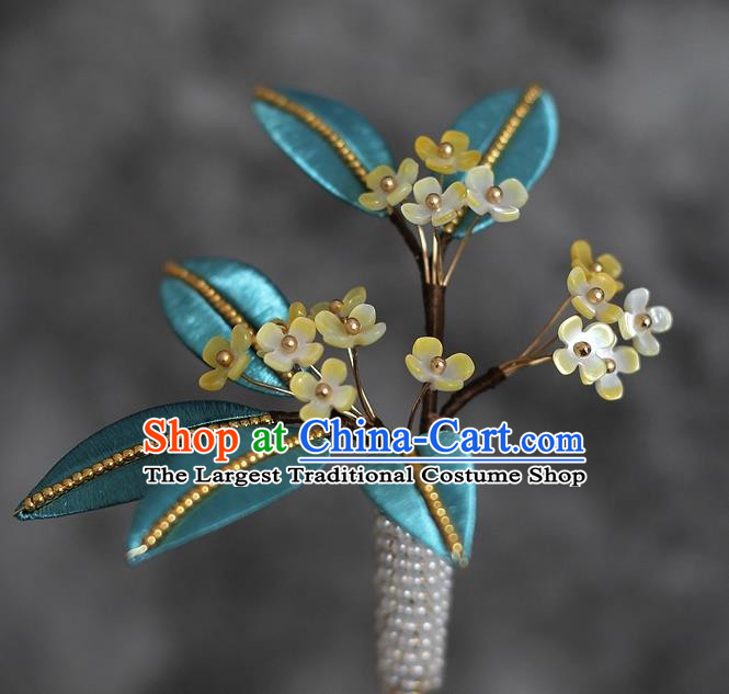 China Traditional Hanfu Hair Accessories Ancient Princess Fragrans Hairpin Ming Dynasty Palace Lady Hair Stick