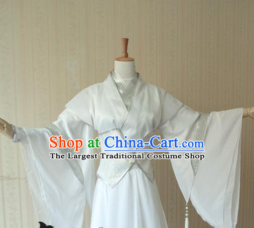 Chinese Cosplay Swordsman Gongyi Fei Hanfu Clothing Traditional Qin Dynasty Childe Apparels Ancient Prince Garment Costumes