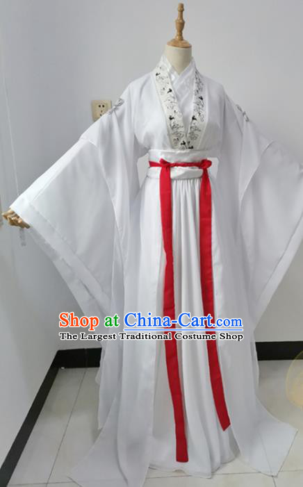Chinese Ancient Scholar Garment Costumes Cosplay Swordsman Wei Wuxian Hanfu Clothing Traditional Han Dynasty Prince Apparels