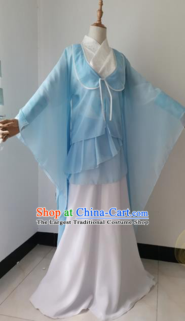 China Ancient Heroine Garments Traditional Song Dynasty Young Lady Hanfu Dress Cosplay Swordswoman Huang Rong Clothing
