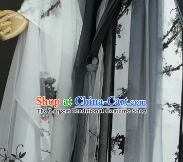 Chinese Cosplay Swordsman Hanfu Clothing Traditional Jin Dynasty Childe Apparels Ancient Crown Prince Garment Costumes