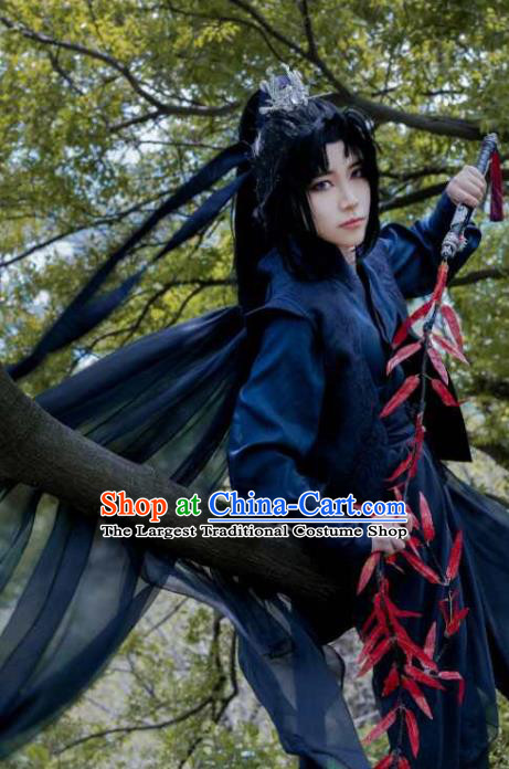 Chinese Ancient Assassin Hanfu Clothing Tang Dynasty Swordsman Historical  Costume for Men