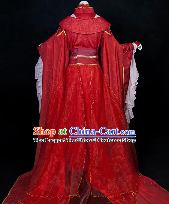 Chinese Cosplay Crown Prince Xie Lian Wedding Clothing Traditional Heaven Official Blessing Apparels Ancient Swordsman Garment Costumes