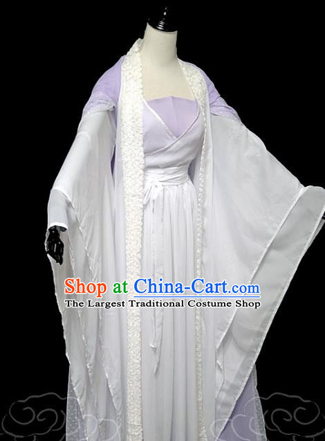 China Cosplay Drama Flower Fairy Clothing Ancient Swordswoman Garments Traditional Tang Dynasty Princess Hanfu Dress