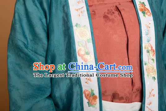 China Traditional Song Dynasty Young Woman Historical Clothing Ancient Country Lady Hanfu Dress Garment Costumes Full Set