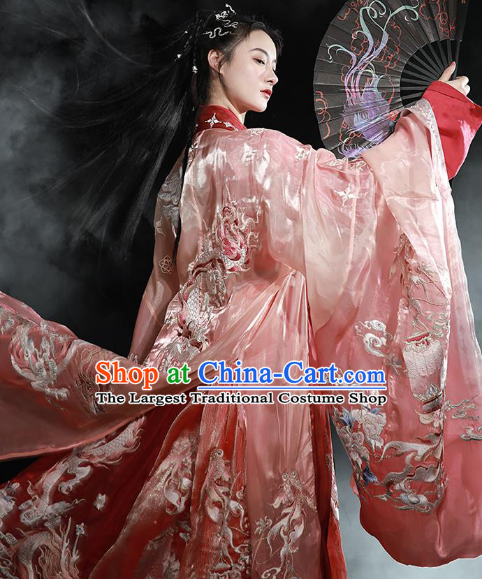 China Traditional Jin Dynasty Noble Childe Hanfu Clothing Ancient Prince Embroidered Historical Garment Costumes for Men