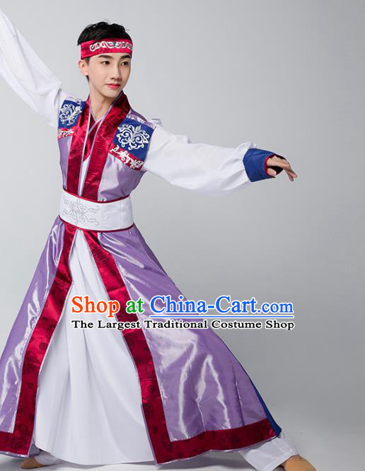 Chinese Stage Performance Garment Costume Modern Dance Clothing Korean Nationality Dance Outfits for Men