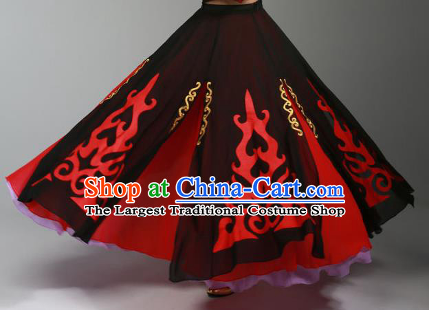 China Xinjiang Ethnic Dance Garments Uygur Minority Folk Dance Dress Uyghur Nationality Stage Performance Clothing
