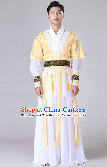 Chinese Male Solo Dance Outfits Stage Performance Garment Costume Classical Dance Sword Dance Clothing