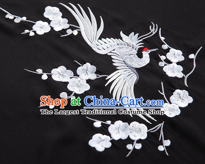 Chinese Kung Fu Tai Chi Training Clothing Martial Arts Embroidered Plum Garments Tai Ji Group Competition Black Outfits